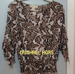 MICHAEL MICHAEL KORS Nwot,  animal print blouse.